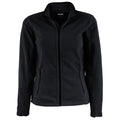 Black - Front - Tee Jays Womens-Ladies Full Zip Active Lightweight Fleece Jacket
