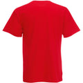 Red - Side - Fruit Of The Loom Mens Valueweight V-Neck, Short Sleeve T-Shirt