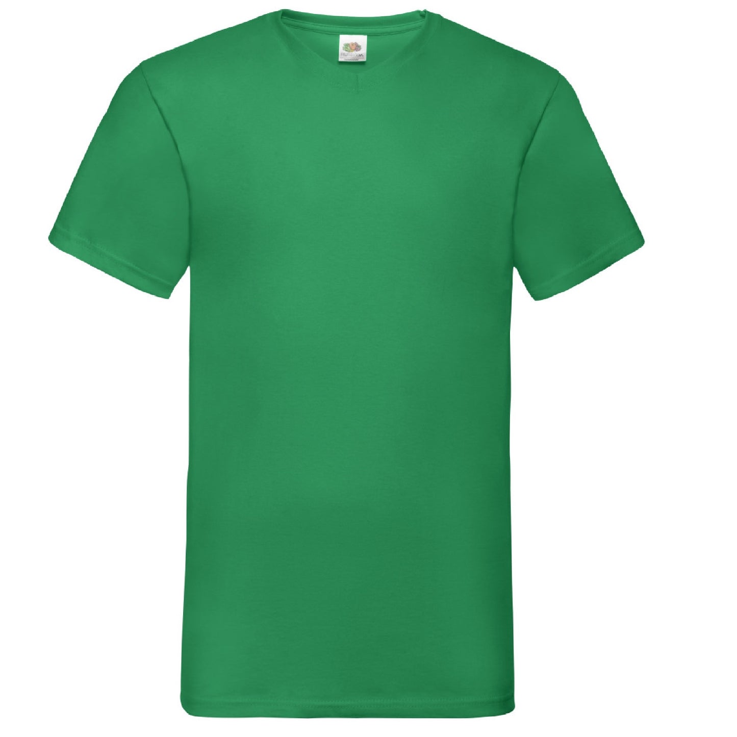 Kelly Green - Front - Fruit Of The Loom Mens Valueweight V-Neck, Short Sleeve T-Shirt