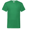 Kelly Green - Front - Fruit Of The Loom Mens Valueweight V-Neck, Short Sleeve T-Shirt