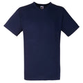 Deep Navy - Front - Fruit Of The Loom Mens Valueweight V-Neck, Short Sleeve T-Shirt