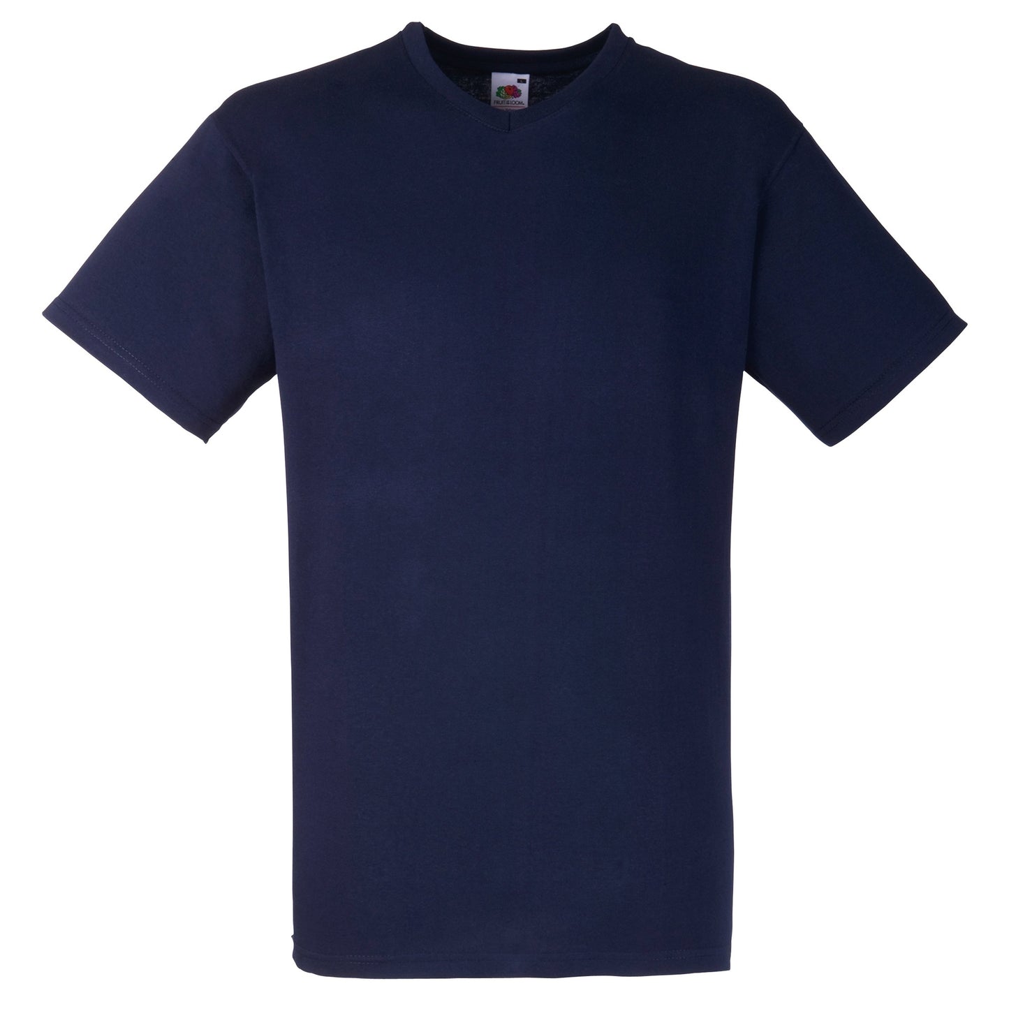Deep Navy - Front - Fruit Of The Loom Mens Valueweight V-Neck, Short Sleeve T-Shirt