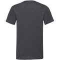 Dark Heather - Side - Fruit Of The Loom Mens Valueweight V-Neck, Short Sleeve T-Shirt