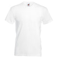 White - Front - Fruit Of The Loom Mens Valueweight V-Neck, Short Sleeve T-Shirt