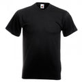 Black - Front - Fruit Of The Loom Mens Valueweight V-Neck, Short Sleeve T-Shirt