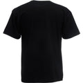 Black - Back - Fruit Of The Loom Mens Valueweight V-Neck, Short Sleeve T-Shirt