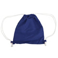 French Navy - Front - Bagbase Icon Drawstring Bag-Gymsac