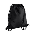 Black-Black - Front - Bagbase Icon Drawstring Bag-Gymsac