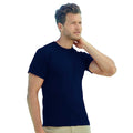 Deep Navy - Side - Fruit Of The Loom Mens Original T-Shirt