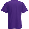 Purple - Back - Fruit Of The Loom Mens Original T-Shirt