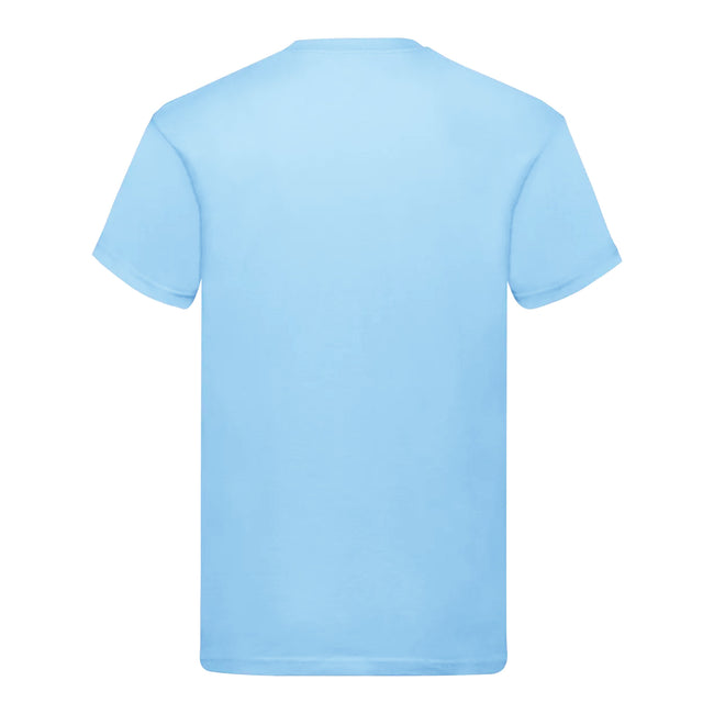 Sky Blue - Back - Fruit Of The Loom Mens Original T-Shirt