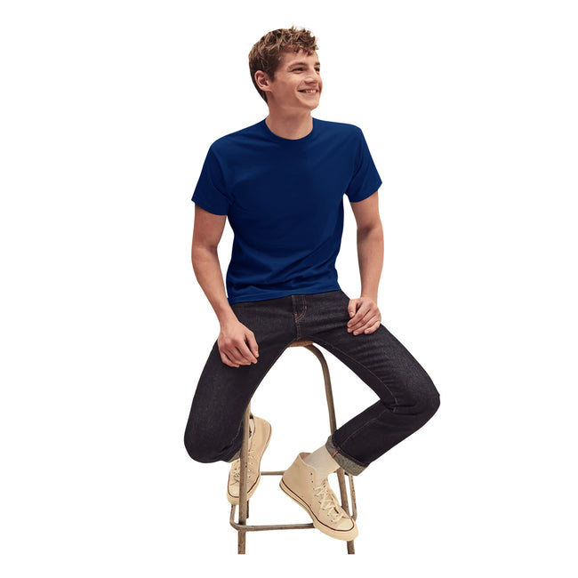 Navy - Pack Shot - Fruit Of The Loom Mens Original T-Shirt