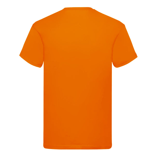 Orange - Back - Fruit Of The Loom Mens Original T-Shirt