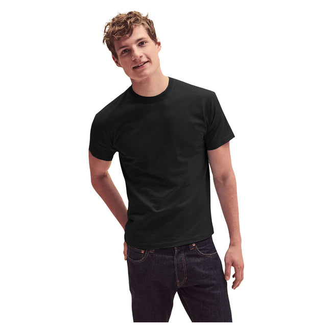 Black - Lifestyle - Fruit Of The Loom Mens Original T-Shirt