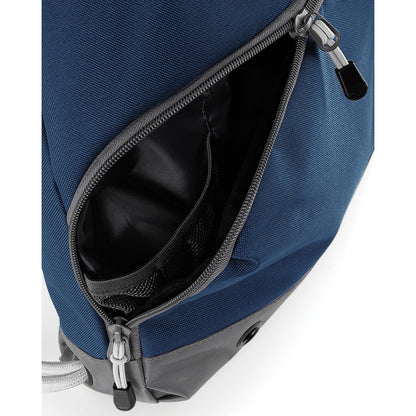 French Navy - Back - Bagbase Athleisure Water Resistant Drawstring Sports Gymsac Bag