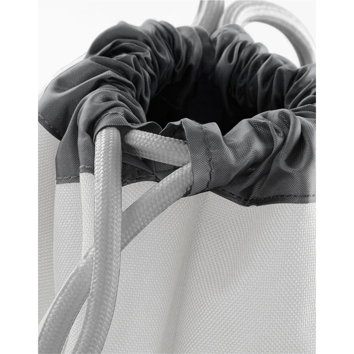 Ice Grey - Side - Bagbase Athleisure Water Resistant Drawstring Sports Gymsac Bag
