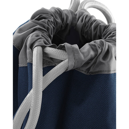 French Navy - Side - Bagbase Athleisure Water Resistant Drawstring Sports Gymsac Bag