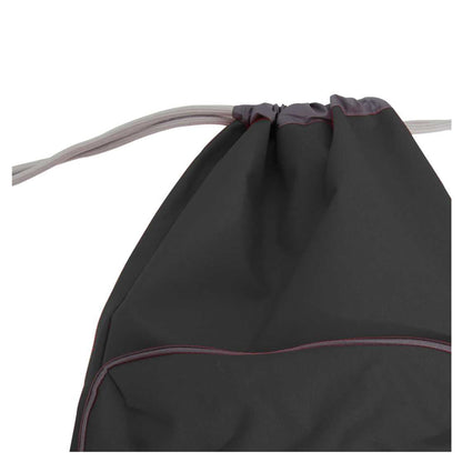 Black - Back - Bagbase Athleisure Water Resistant Drawstring Sports Gymsac Bag
