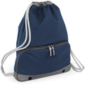 French Navy - Front - Bagbase Athleisure Water Resistant Drawstring Sports Gymsac Bag