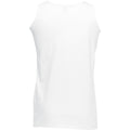 White - Back - Fruit Of The Loom Mens Athletic Sleeveless Vest - Tank Top