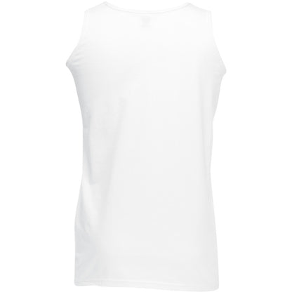 White - Back - Fruit Of The Loom Mens Athletic Sleeveless Vest - Tank Top