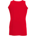 Red - Side - Fruit Of The Loom Mens Athletic Sleeveless Vest - Tank Top