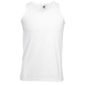 White - Front - Fruit Of The Loom Mens Athletic Sleeveless Vest - Tank Top