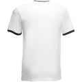 White-Black - Back - Fruit Of The Loom Mens Ringer Short Sleeve T-Shirt
