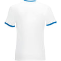 White-Royal Blue - Back - Fruit Of The Loom Mens Valueweight Short Sleeve T-Shirt