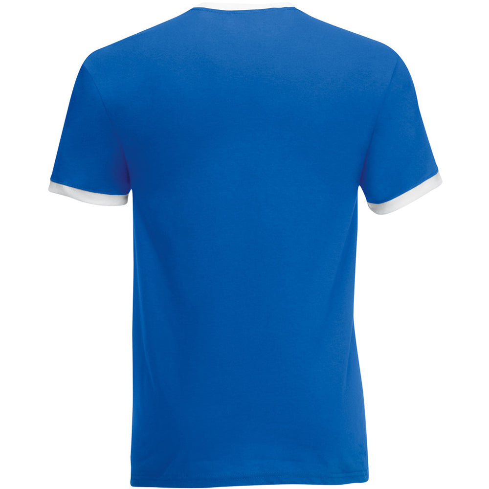 Royal-White - Back - Fruit Of The Loom Mens Valueweight Short Sleeve T-Shirt
