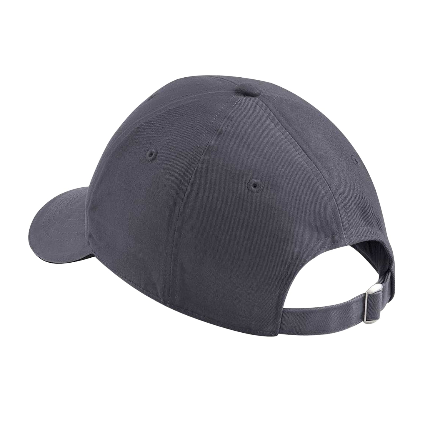 Graphite Grey-Black - Back - Beechfield Adults Unisex Athleisure Cotton Baseball Cap