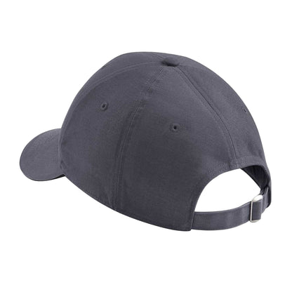 Graphite Grey-Black - Back - Beechfield Adults Unisex Athleisure Cotton Baseball Cap
