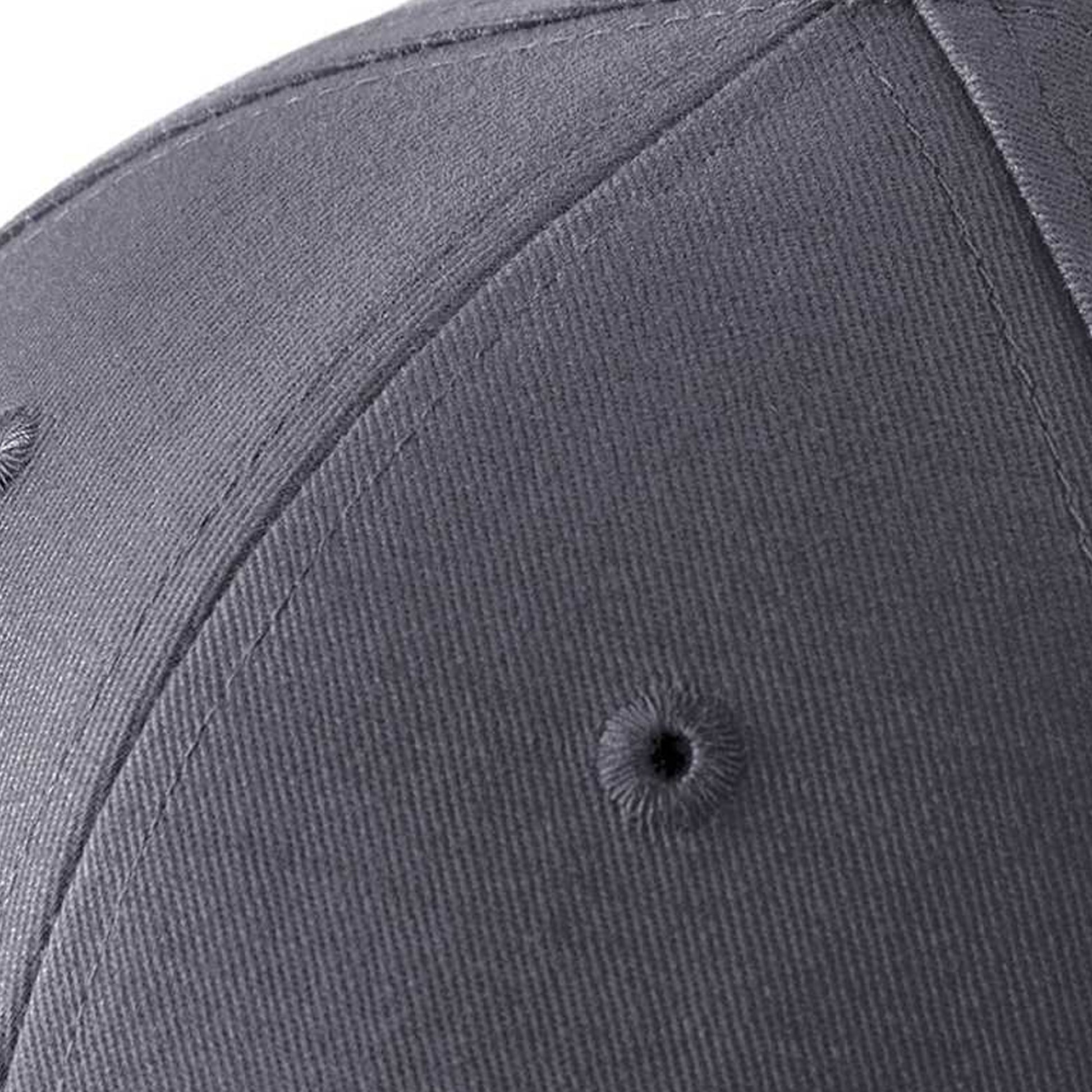 Graphite Grey-Black - Side - Beechfield Adults Unisex Athleisure Cotton Baseball Cap