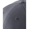 Graphite Grey-Black - Side - Beechfield Adults Unisex Athleisure Cotton Baseball Cap