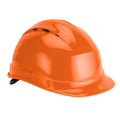 Orange - Lifestyle - Delta Plus Quartz Rotor Ventilated Safety Work Helmet