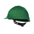 Green - Front - Delta Plus Quartz Rotor Ventilated Safety Work Helmet
