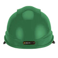 Green - Back - Delta Plus Quartz Rotor Ventilated Safety Work Helmet