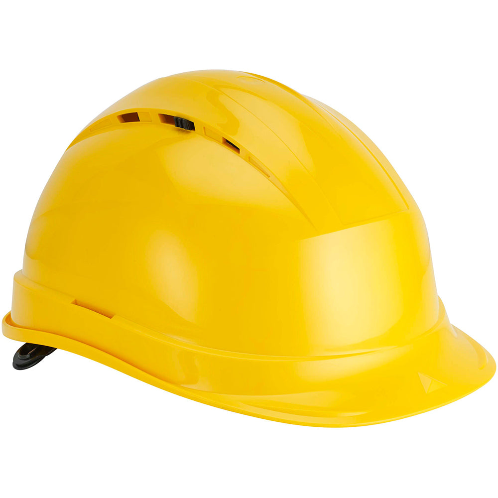 Yellow - Lifestyle - Delta Plus Quartz Rotor Ventilated Safety Work Helmet