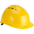 Yellow - Lifestyle - Delta Plus Quartz Rotor Ventilated Safety Work Helmet