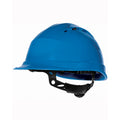 Blue - Front - Delta Plus Quartz Rotor Ventilated Safety Work Helmet