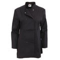 Black - Front - Dennys Womens-Ladies Long Sleeve Fitted Chef Jacket