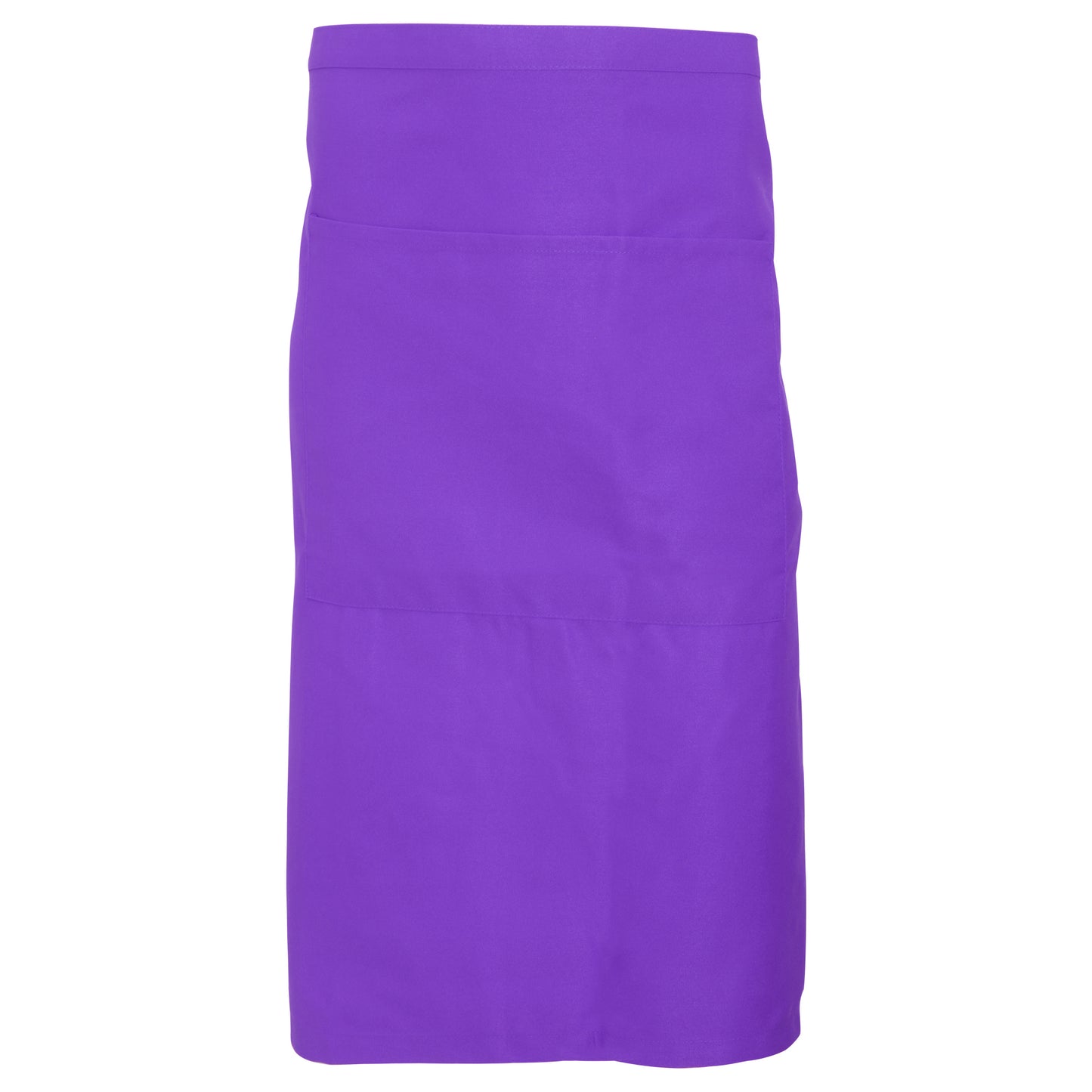 Purple - Front - Dennys Adults Unisex Catering Waist Apron With Pocket
