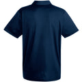 Deep Navy - Back - Fruit Of The Loom Mens Short Sleeve Moisture Wicking Performance Polo Shirt