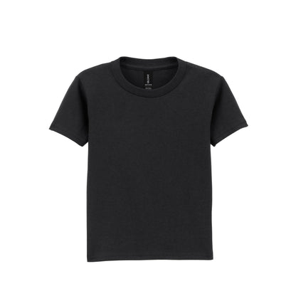 Black - Front - Gildan Childrens-Kids Cotton Heavy T-Shirt