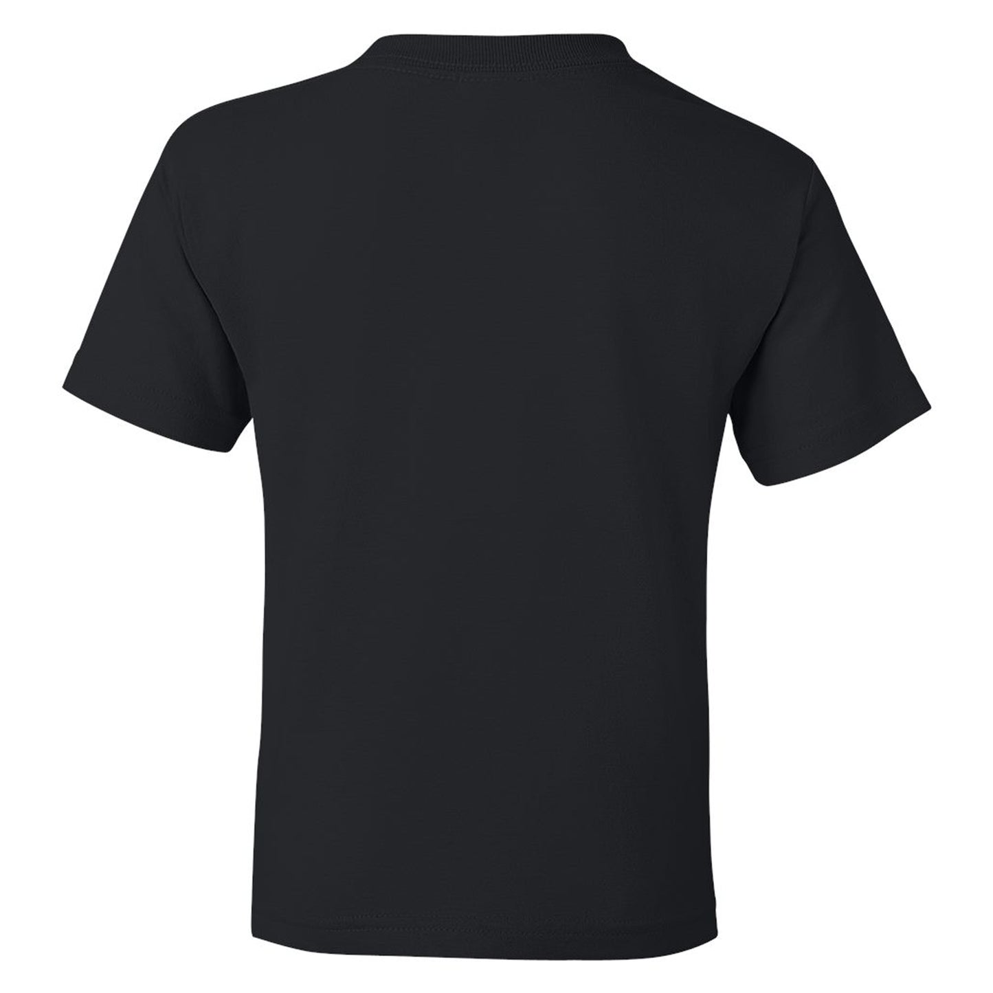 Black - Back - Gildan Childrens-Kids Cotton Heavy T-Shirt