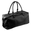 Black - Front - Quadra NuHude Faux Leather Weekender Holdall Bag