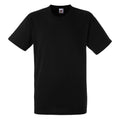 Black - Front - Fruit Of The Loom Mens Heavy Weight Belcoro® Cotton Short Sleeve T-Shirt