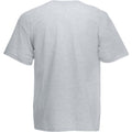 Heather Grey - Back - Fruit Of The Loom Mens Heavy Weight Belcoro® Cotton Short Sleeve T-Shirt