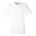 White - Front - Fruit Of The Loom Mens Heavy Weight Belcoro® Cotton Short Sleeve T-Shirt