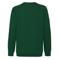 Bottle Green - Back - Fruit Of The Loom Childrens-Kids Unisex Raglan Sleeve Sweatshirt